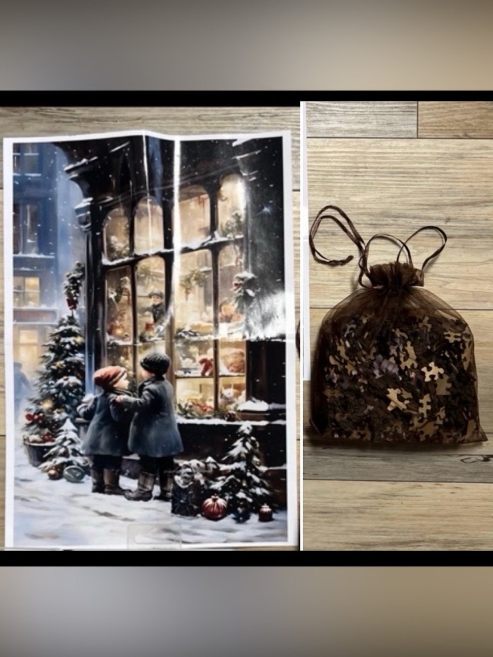 NEW “Christmas Window” Wooden Puzzle - Difficulty Levels:5 Size: L/A3